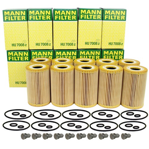 10x mann hu7008z ölfilter - mann, +