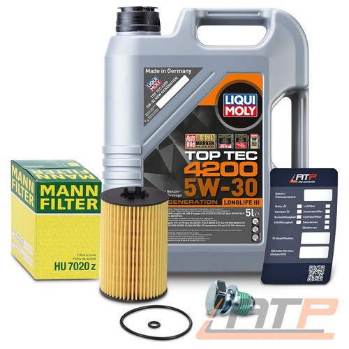 Mann ölfilter 30 - 5w-30, fÜr